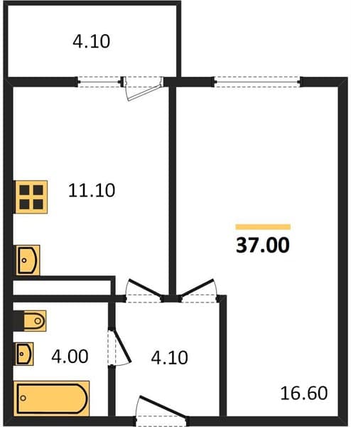 Studio Apartment in Flora Residential Complex, Sochi
