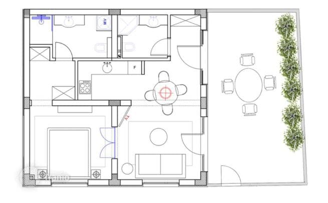 1-Bedroom Apartment with Sea View in Risan, Kotor