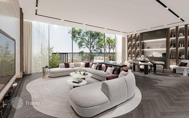 Новый комплекс вилл с бассейном и спа-зоной Utopia, Damac Hills, Дубай, ОАЭ