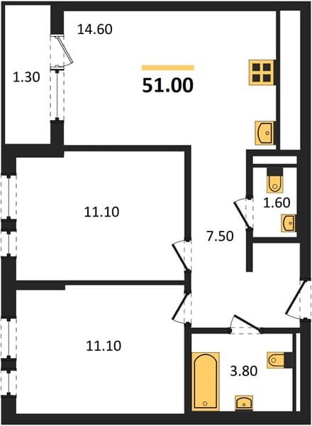 2-Bedroom Apartment with Sea View in Novorossiysk