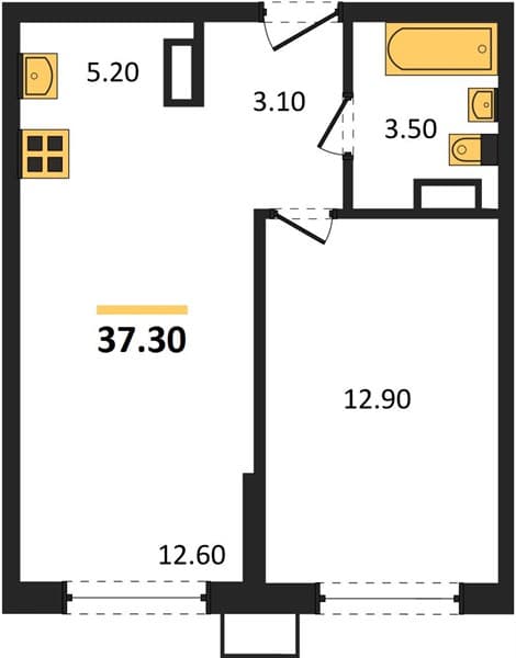 Studio Apartment in Porto-Novo, Tsemdolina, Novorossiysk