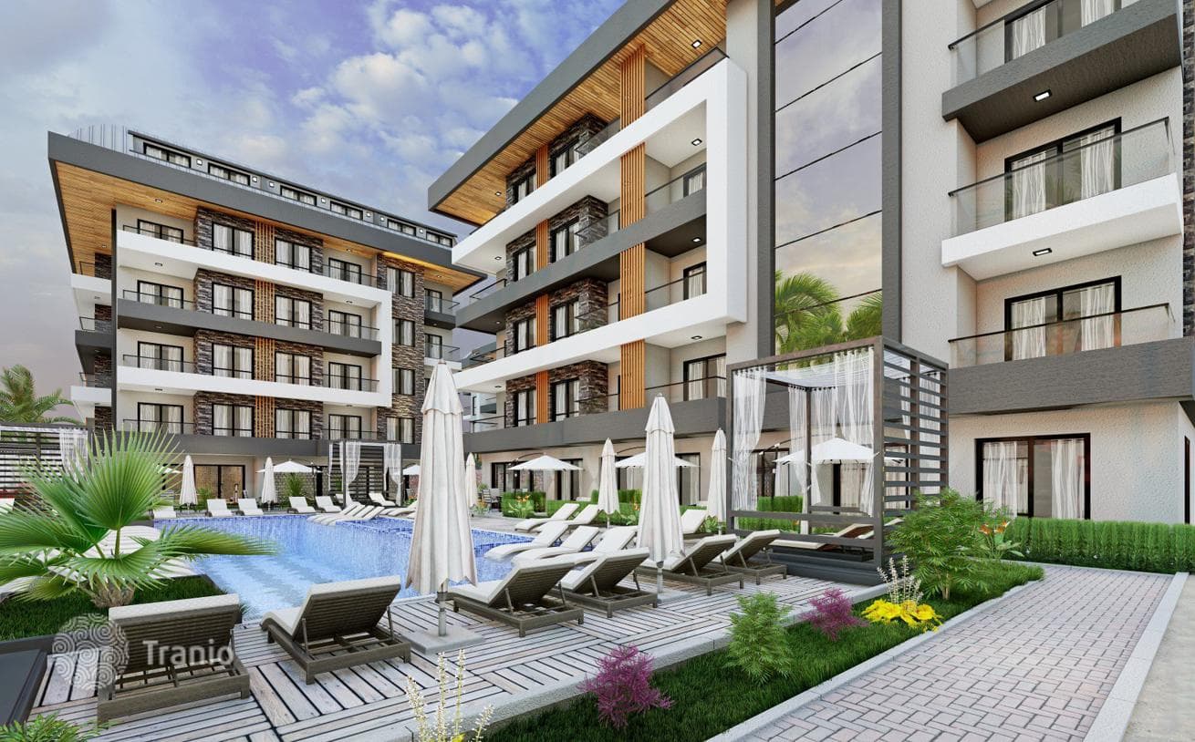 1-Bedroom (1+1) Apartment with Pool and Sauna in Oba, Alanya