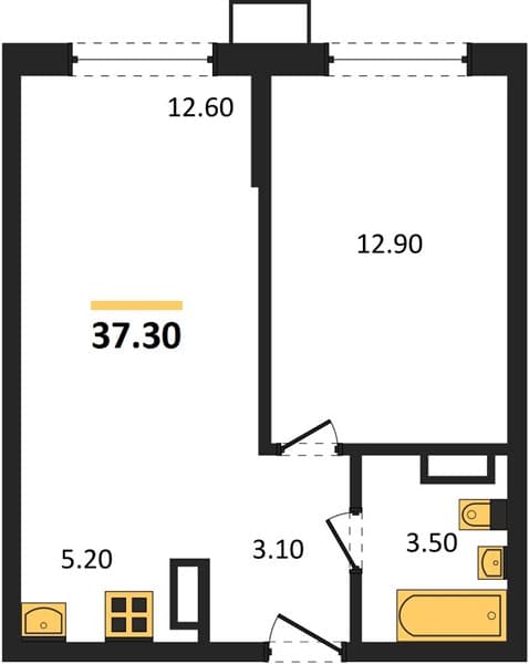 1-Bedroom Apartment in Porto-Novo, Tsemdolina