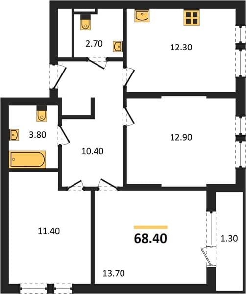 2-Bedroom Apartment with Sea View in Novorossiysk