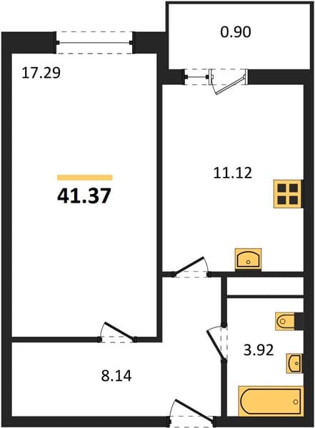 Studio Apartment in Centralny Complex, Anapa