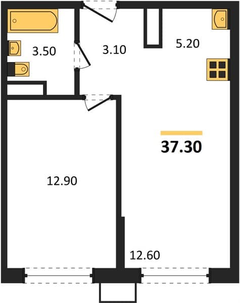 1-Bedroom Apartment with Mountain Views in Tsemdolina, Novorossiysk