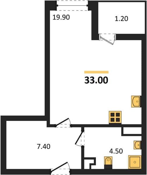 Studio Apartment in Khozyain Morey, Supsekh