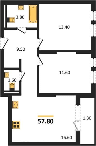 1-Bedroom Apartment with Sea View in Novorossiysk