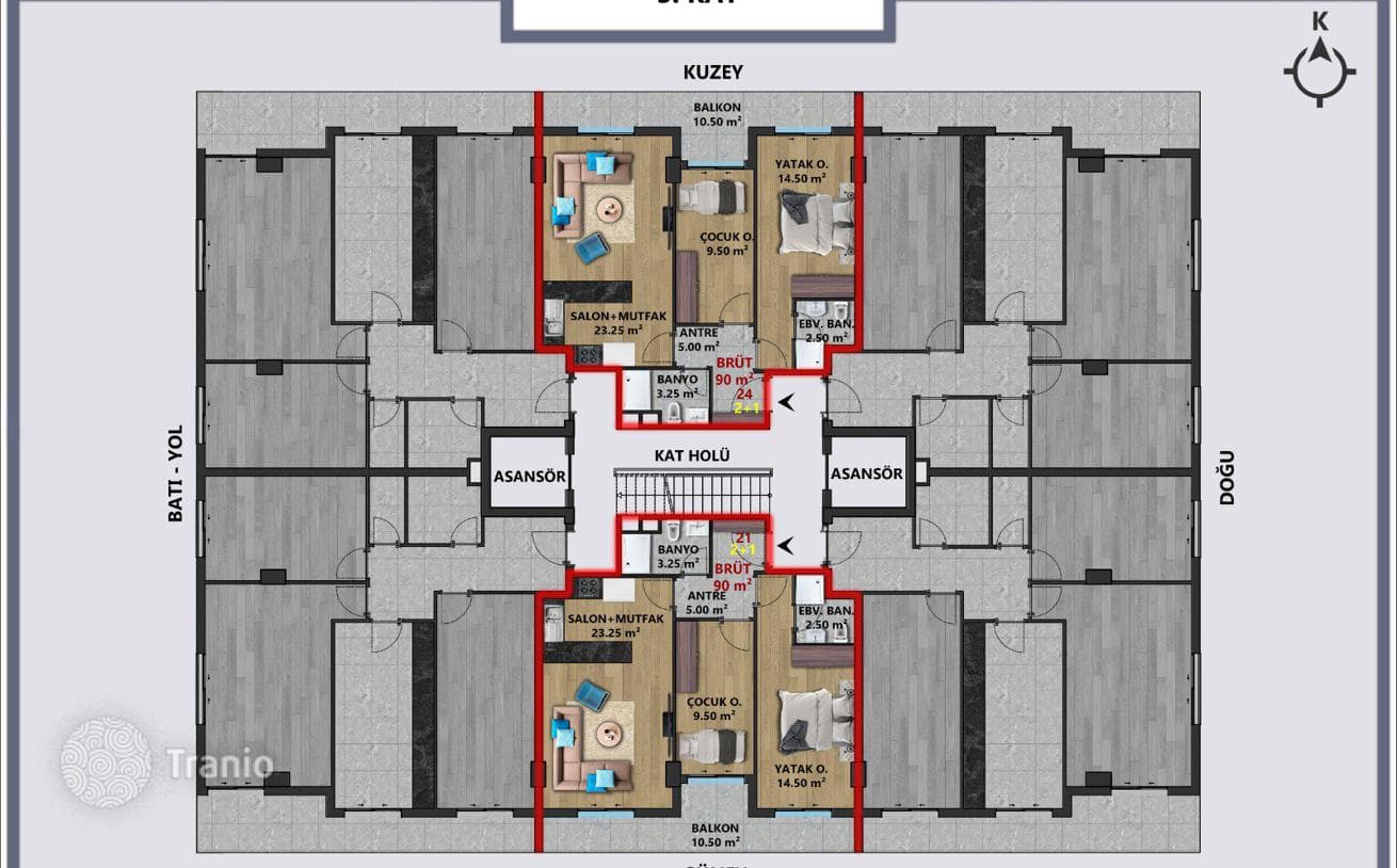 Luxury Apartments Eligible for Residence Permit in Antalya City Center, photo 3