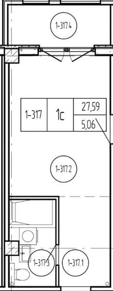 Studio Apartment in Luchi, Anapa