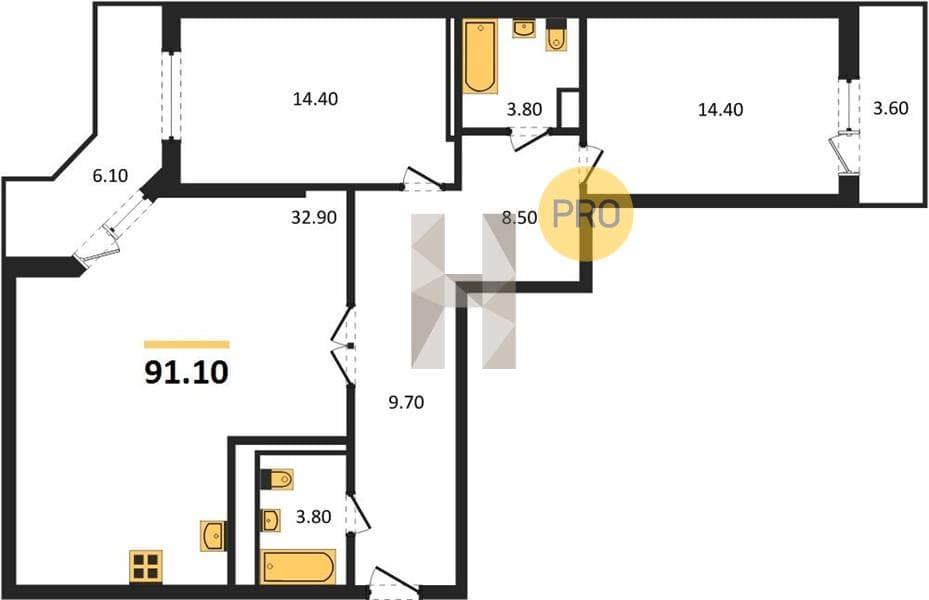 2-Bedroom Apartment with Sea Access in Novorossiysk